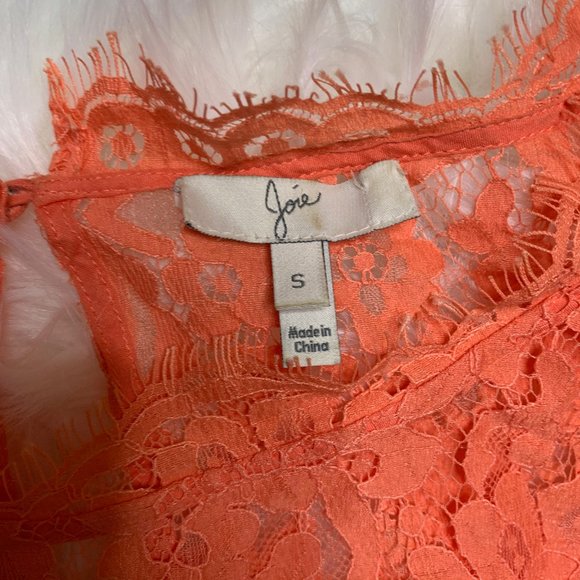 Joie All over Lace Fanny top sz S - Picture 2 of 6